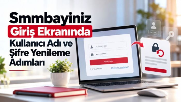 Smmbayiniz Giriş Ekranında Kullanıcı Adı ve Şifre Yenileme Adımları